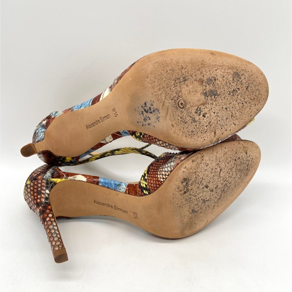 Alexandre Birman Python Leather Rainbow Heel Wome… - image 7